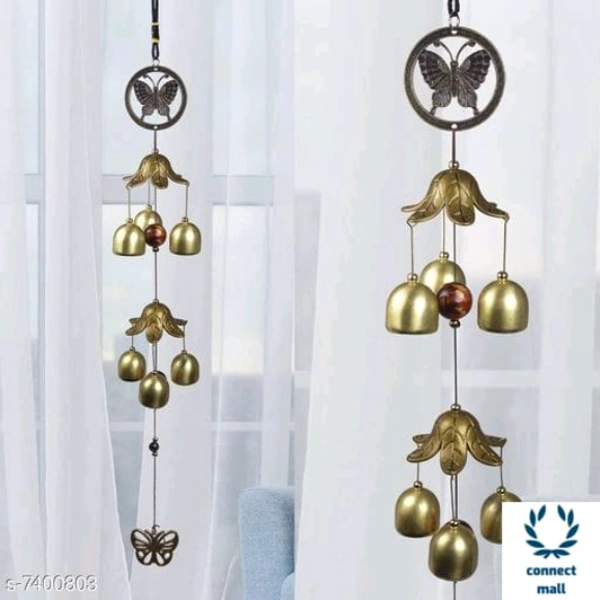 BLACK HORSE Metal Wind Chimes Bells for Feng Shui  - Horse Metal,  Fenguishui, Pack of1